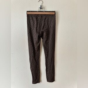 Fendi Fem Leggings FF Organzino V Tobacco 12A NWT